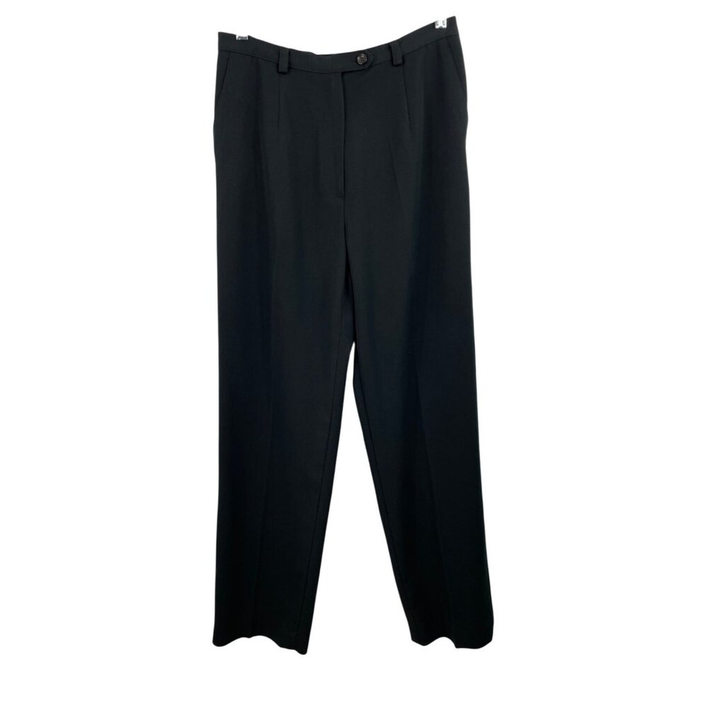Sag Harbor Womens Size 8 Black Straight Leg Dress Pants Trousers